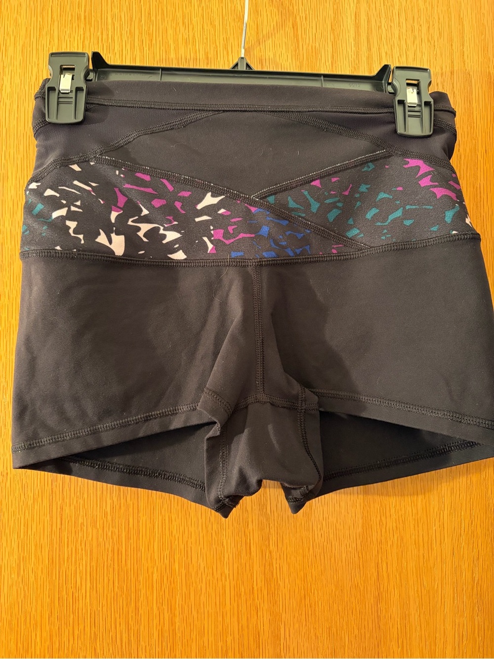 #934 Lululemon athletica Reversible Black High-Rise Athletic Shorts. 2” shorts